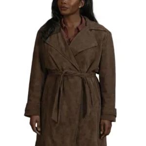 Fightland 2026 Deborah Ayorinde Brown Trench Coat