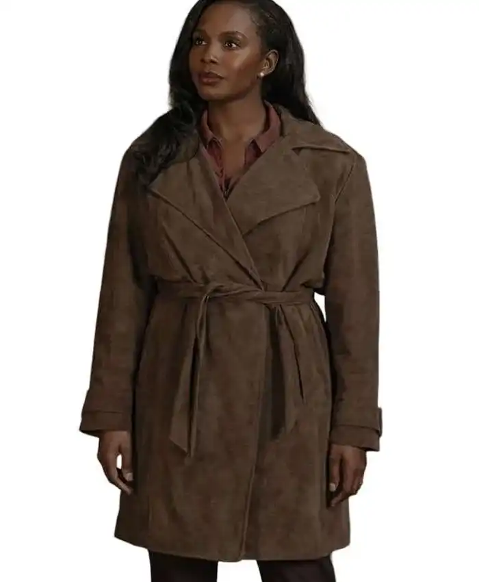 Fightland 2026 Deborah Ayorinde Brown Trench Coat