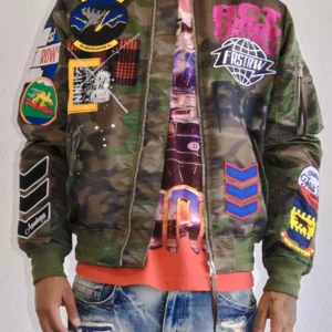 First Row ACT TODAY MULTI PATCHES MA-1 JACKET