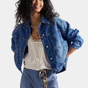 Free People Opal Swing Denim Jacket