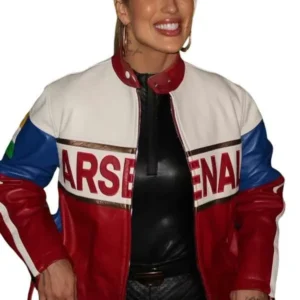 Gabrielle Figueiredo Arsenal Biker Leather Jacket