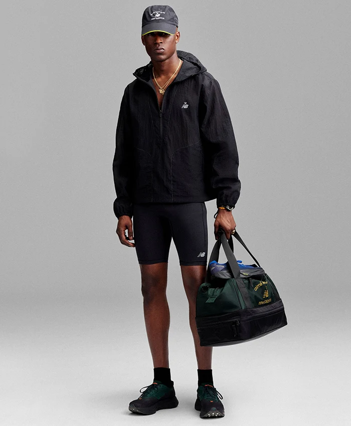 Get Aimé Leon Dore x New Balance SS26 Black Running Jacket