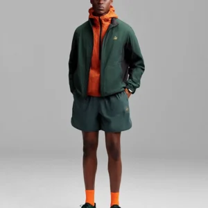 Get Aimé Leon Dore x New Balance SS26 Green Running Jacket