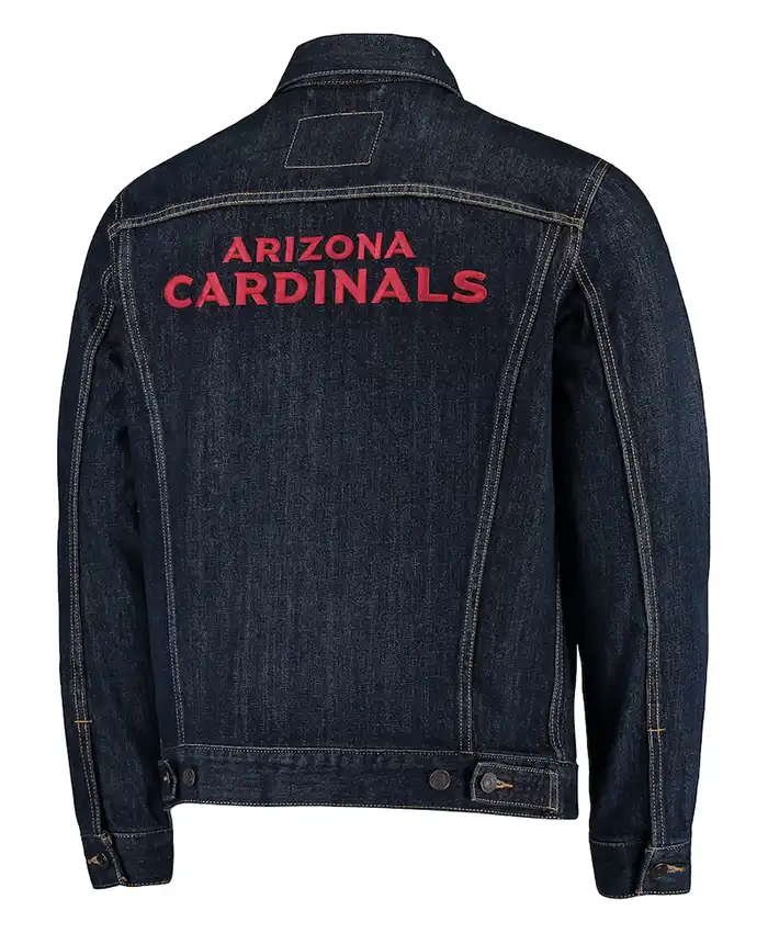 Get Arizona Cardinals Black Jean Jacket