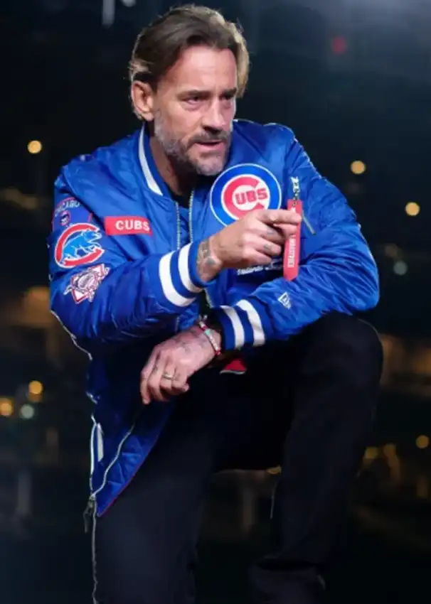 Get Chicago Cubs CM Punk Blue Jacket