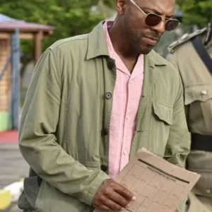 Get Don Gilet Death in Paradise Green Cotton Jacket