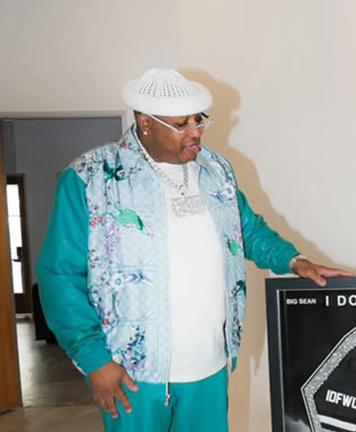 Get E-40-I-Dont-Fk-With-You-Teal-Leather-Jacket