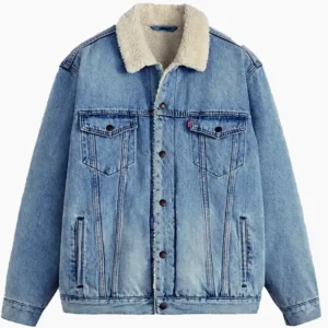 Get Elle S01 Miles Shearling Denim Jacket