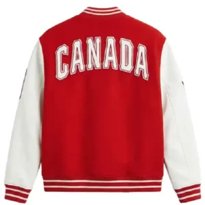 Get FIFA World Cup Canada Red Varsity Jacket