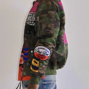 Get First Row ACT TODAY MULTI PATCHES MA-1 JACKET