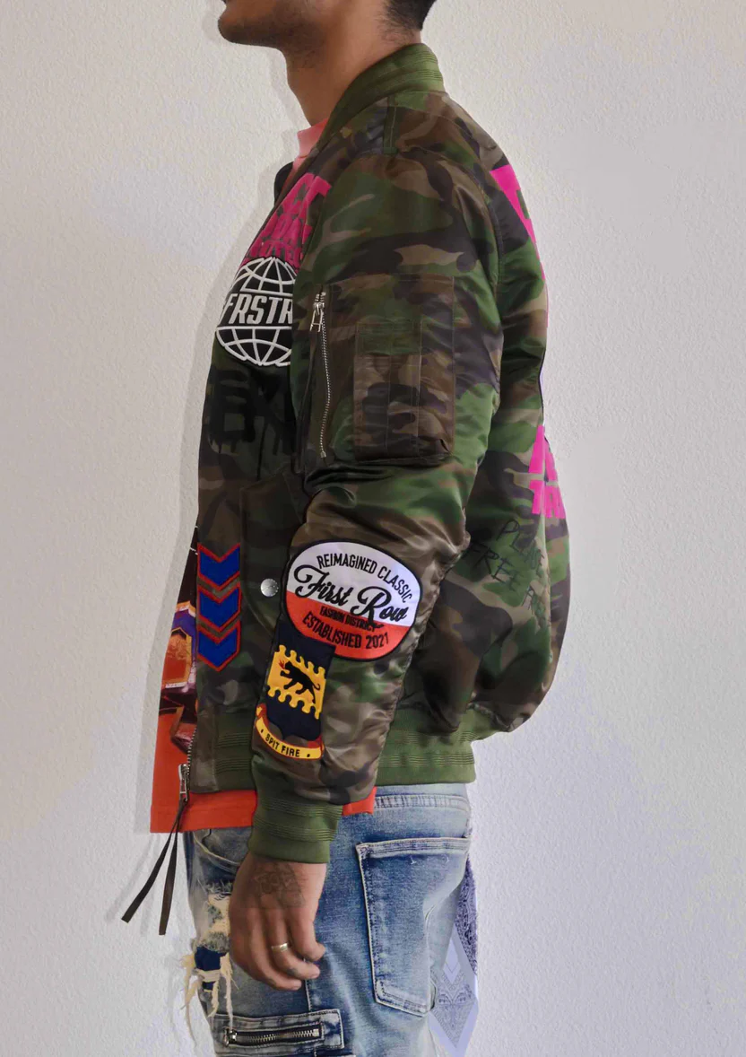 Get First Row ACT TODAY MULTI PATCHES MA-1 JACKET