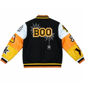 Get Halloween Boo Patches Varsity Jacket