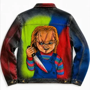 Get Halloween Chucky Denim Jacket
