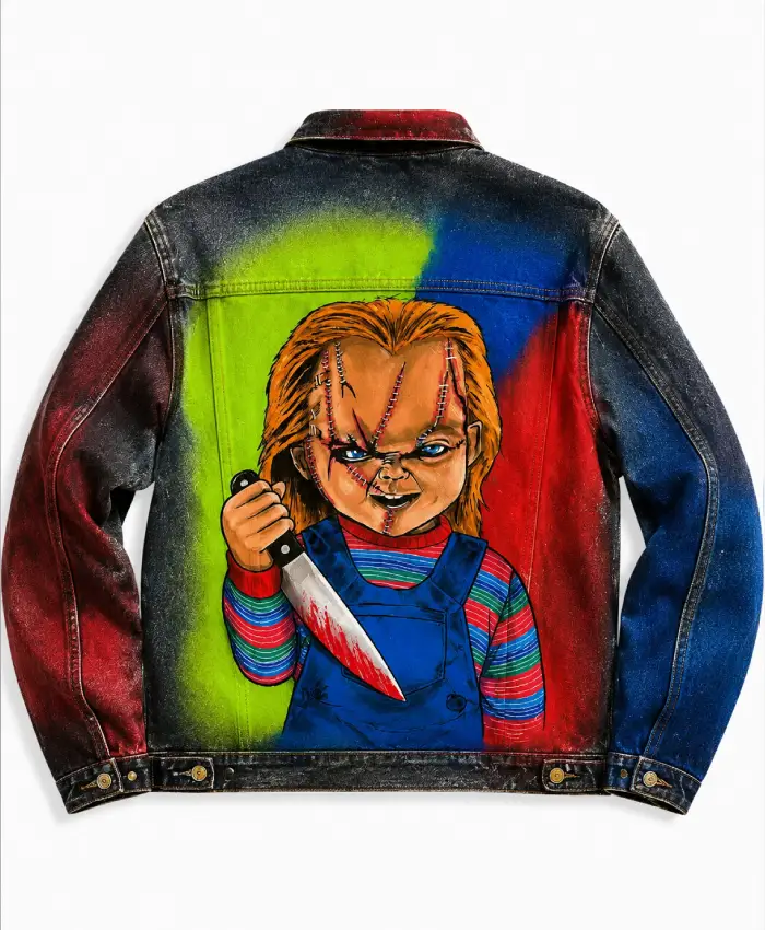 Get Halloween Chucky Denim Jacket