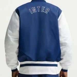 Get Inter Milan Fanatics Fest NYC 2026 Blue Satin Jacket