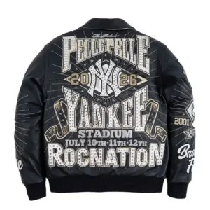 Get Jay-Z Pelle Pelle New York Yankees Leather Jacket