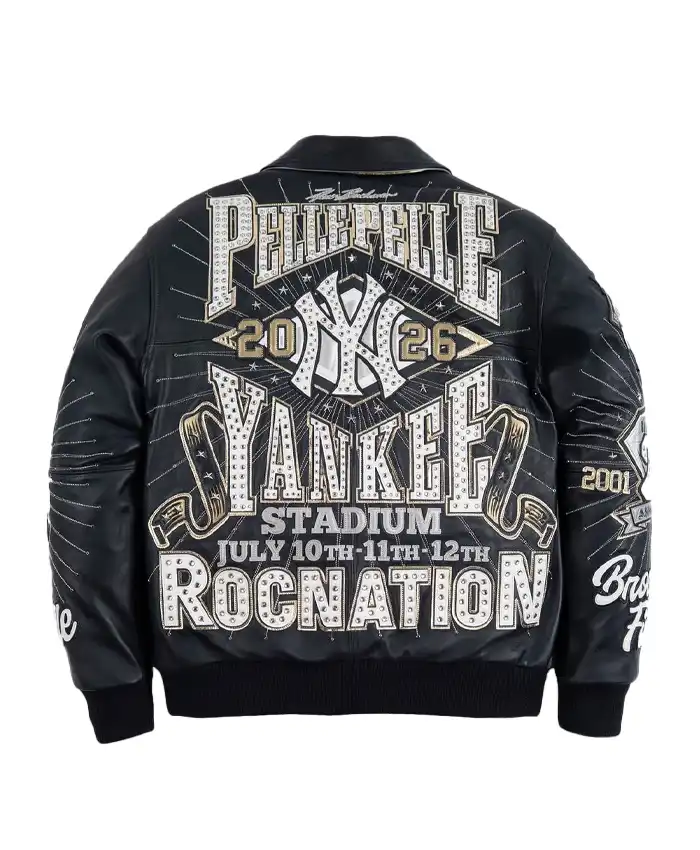 Get Jay-Z Pelle Pelle New York Yankees Leather Jacket
