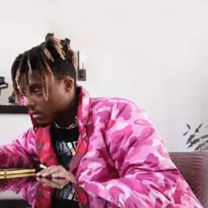 Get Juice Wrld Camo Puffer Jacket