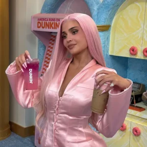 Get Kylie Jenner x Dunkin Pink Blazer