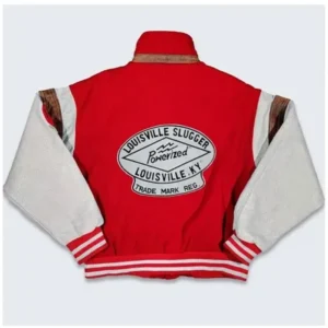 Get Louisville Slugger 80’s Red And Cream Jacket
