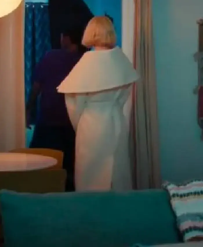 Get Lucky S01 Anya Taylor-Joy White Belted Coat