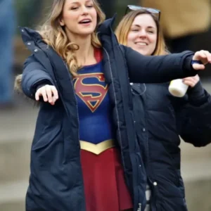 Get Melissa Benoist Supergirl Blue Coat