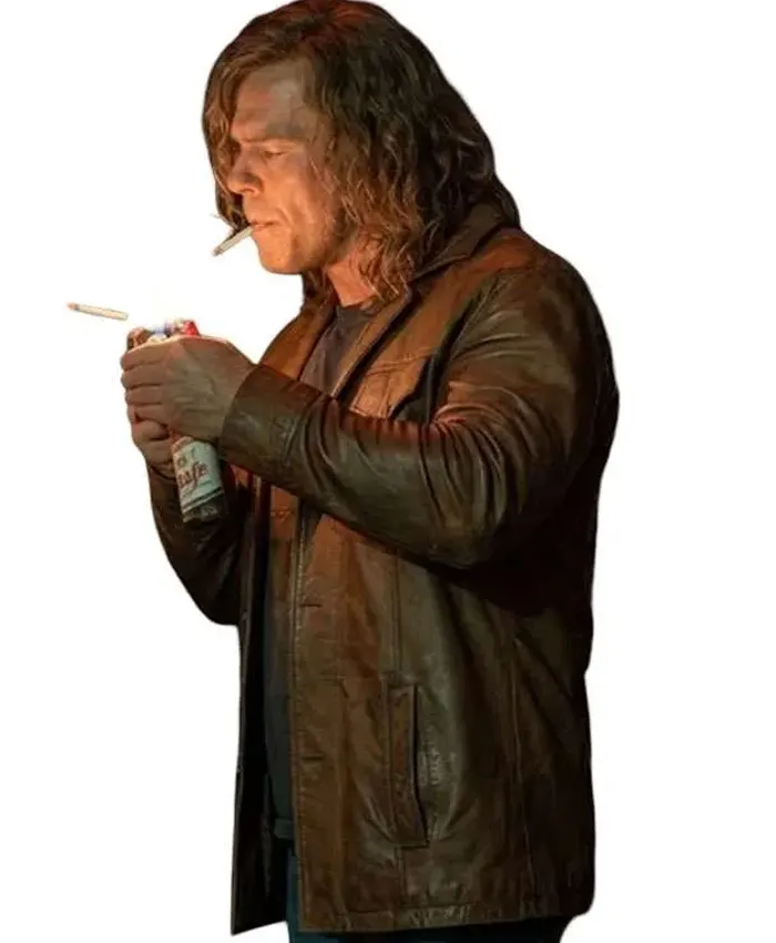 Get Motor City Alan Ritchson Brown Leather Jacket