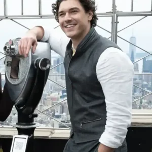 Get Off Campus Press Tour Belmont Cameli Grey Vest