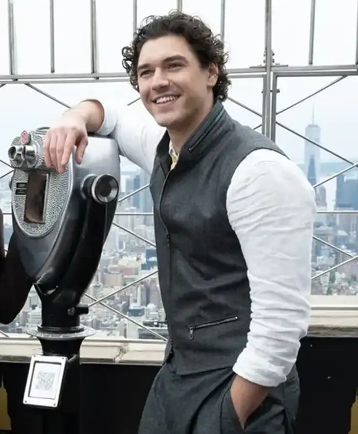 Get Off Campus Press Tour Belmont Cameli Grey Vest