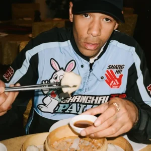 Get Palace Skateboards Shanghai Capsule Biker Jacket