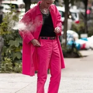 Get Rapper Colson Baker Pink Cotton Suit