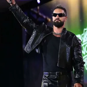 Get Seth Rollins Fanatics Fest 2026 Leather Jacket
