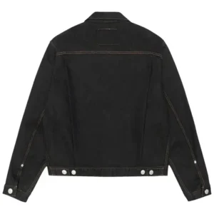 Get Stussy x Levi’s Crispy Rinse Black Denim Trucker Jacket