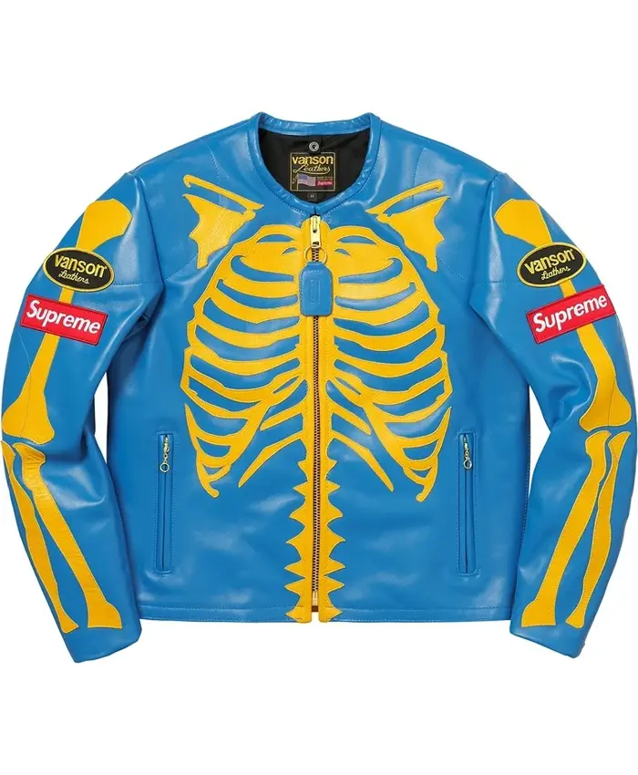 Get Supreme Vanson Leather Bones Jacket