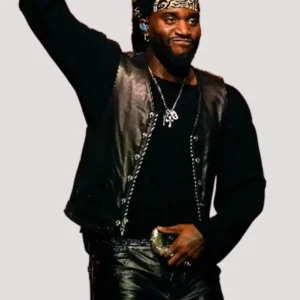 Get THE TONIGHT SHOW Shaboozey Leather Vest