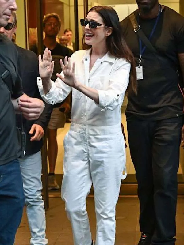 Get The Devil Wears Prada 2 Anne Hathaway White Jumpsuit