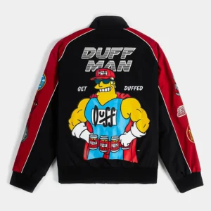 Get The Simpsons x Shoe Palace Duff Man Racing Jacket