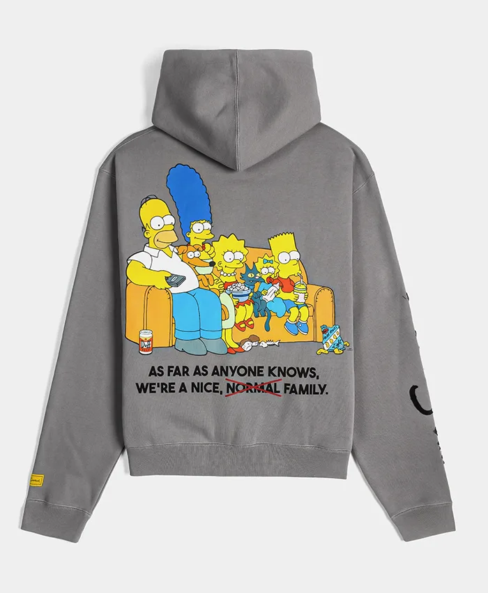 Get The Simpsons x Shoe Palace Family Zip-Up Grey Tracksuit