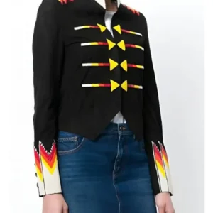 Get The Tonight Show Reba McEntire Black Wool Jacket