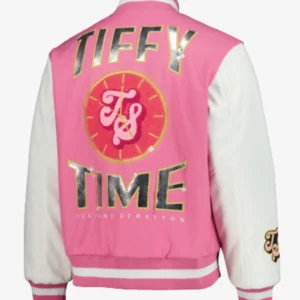 Get Tiffy Fanatics Fest NYC 2026 Pink Varsity Jacket