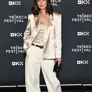 Get Tribeca Festival 2026 Katie Holmes Beige Blazer