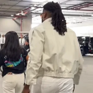 Get Trick Williams Fanatics Fest NYC 2026 White Leather Jacket