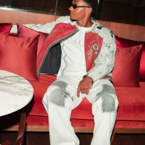 Get Under Armour x 424 Leather Racing Jacket