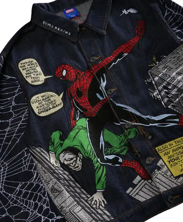 Get WEBS From Concrete Raw Blue Denim Jacket