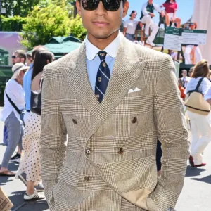 Get Wimbledon 2026 Jaafar Jackson Checkered Blazer