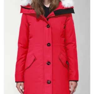 Get Women’s Canada Goose Red Jacket With Fur