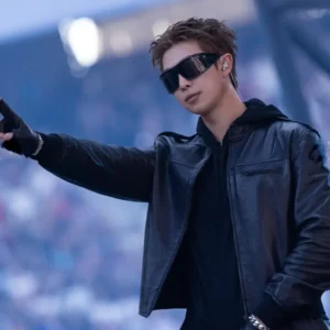 Gucci BTS World Tour Arirang Leather Jacket