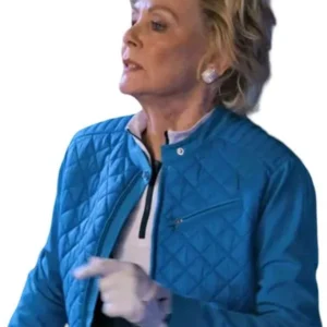 Hacks S04 Jean Smart Blue Quilted Jacket