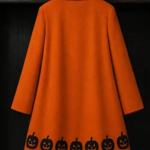 Halloween Nia Vardalos Pumpkin Orange Coat Shop Now