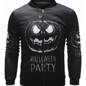 Halloween Party Black Bomber Jacket